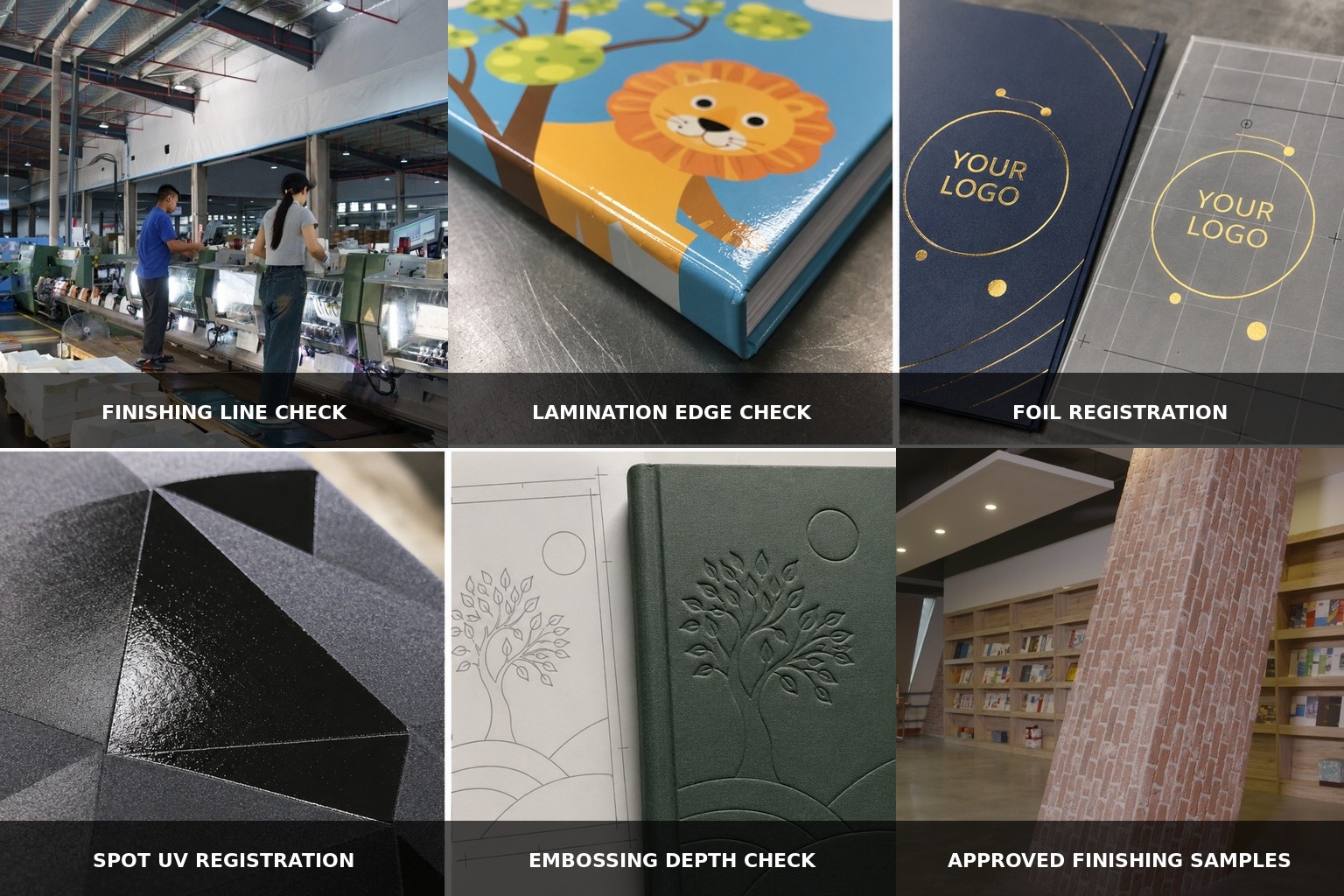 Book lamination and special finishing quality inspection
