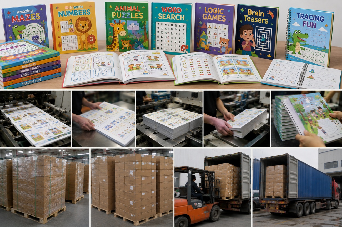 Children puzzle book printing