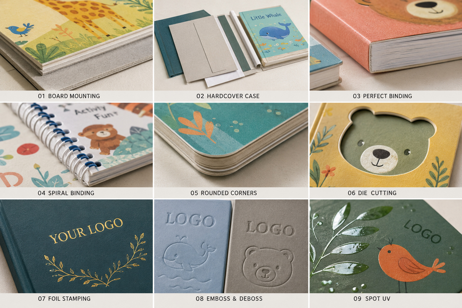 Children’s book binding and special finishing process