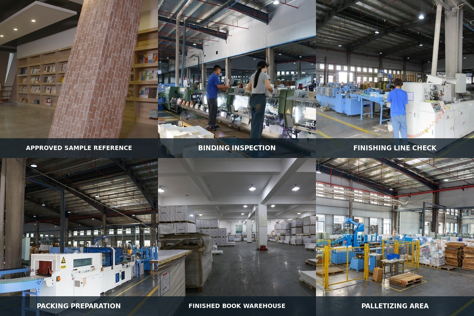 Children’s book inspection, packing and warehouse process