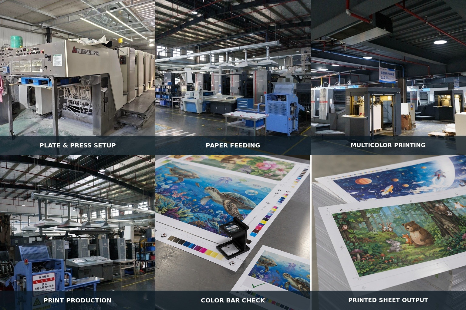Children’s book offset printing production process
