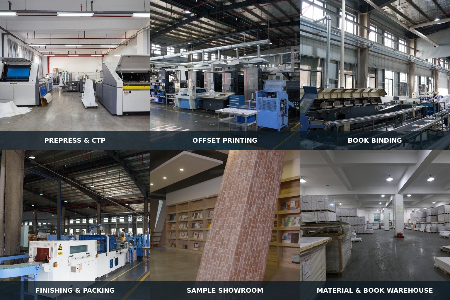Children’s book printing factory and manufacturing facilities