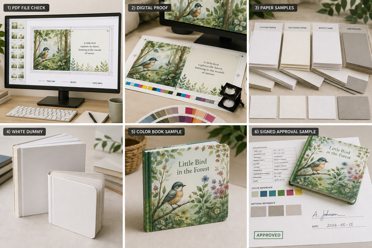 Children’s book proofing and sample approval steps