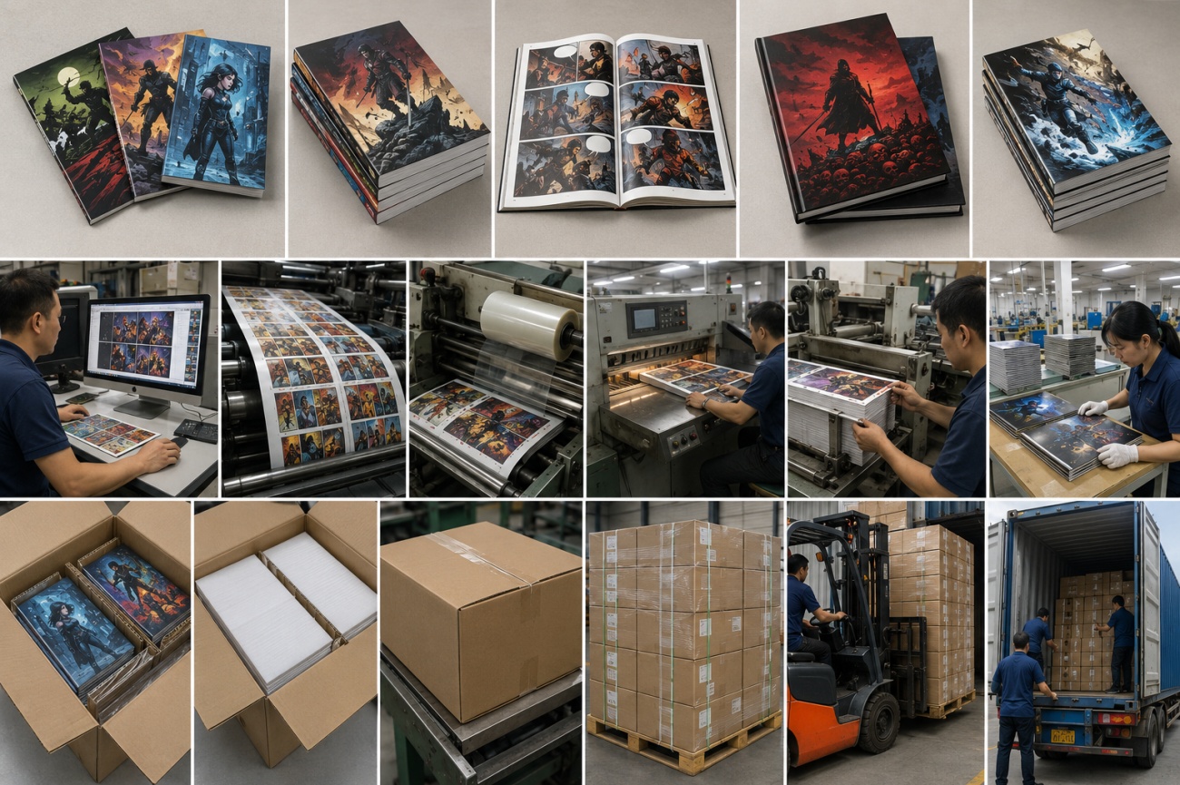 Comic book printing