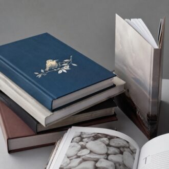 Custom hardcover book printing with casebound covers, premium paper and multiple book formats
